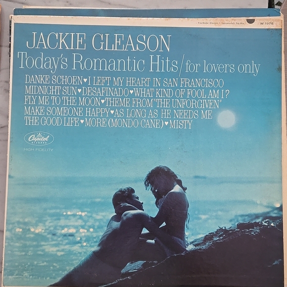 Other - JACKIE GLEASON: today's romantic hits for lovers only CAPITOL 12" LP 33 RPM 1978